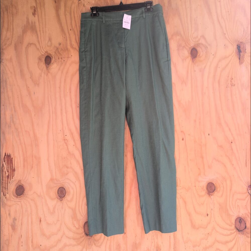 J. Crew The Kallie New With Tag Linen Cotton Straight Leg  Trouser Women's 8
